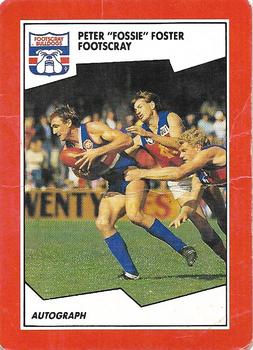 1989 Scanlens VFL #92 Peter Foster Front